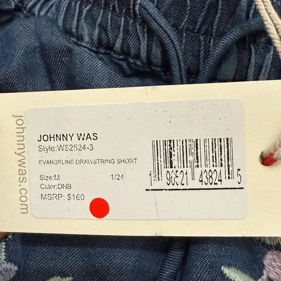 JHONNY WAS Evangeline drawstring shorts size Medium - Picture 9 of 9